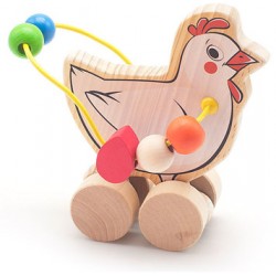 Лабиринт-каталка Мир деревянных игрушек Лабиринт-каталка Курица Д363