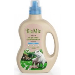 Экологичное средство для стирки Экологичный гель и пятновыводитель BioMio BIO-2-IN-1 для стирки белья. Без запаха 1,5л