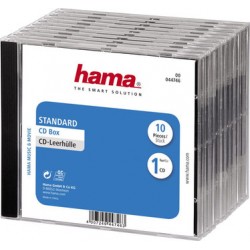 Коробка Hama H-44746 Jewel для 1 CD 10 шт. прозрачный/черный