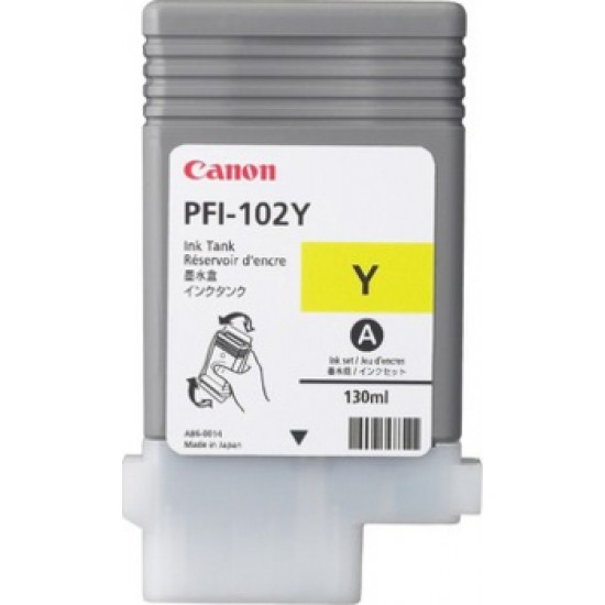 Картридж Canon PFI-102Y Yellow для IPF-500/600/700 130ml