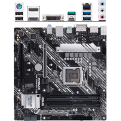 Материнская плата ASUS Prime H470M-Plus H470 Socket-1200 4xDDR4, 5xSATA3, RAID, 2xM.2, 2xPCI-E16x, 3xUSB3.2, 1xUSB3.2 Type C, DVI-D, DP, HDMI, Glan, mATX
