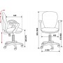 Кресло для офиса Бюрократ CH-513AXN/#Grey серый JP-15-1
