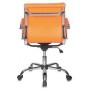 Кресло низкая спинка Бюрократ CH-993-Low/orange оранжевый иск.кожа