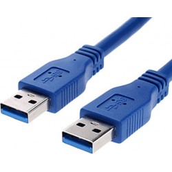 Кабель USB3.0 тип А(m)-A(m) 1м.