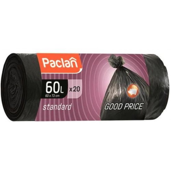 Мешки для мусора Paclan 60 л (20 шт.)
