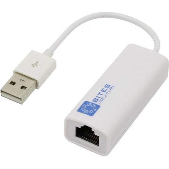 Адаптер USB2.0 - RJ45 (100Mbps) 5bites UA2-45-02WH Белый
