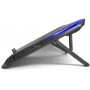 Подставка охлажд. Crown CMLS-k331 BLUE для ноутбука до 19', 1 вен. 140 мм, 4 вен. 80 мм, Blue LED подсветка, black