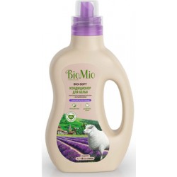 Экологичный кондиционер для белья BioMio Bio-Soft с эфирным маслом лаванды и экстрактом хлопка (концентрат) 1л.