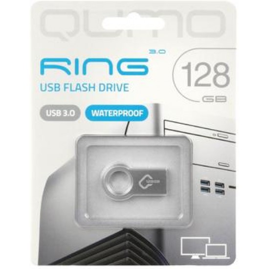 USB Flash накопитель 128GB Qumo Ring (QM128GUD3-Ring) USB 3.0
