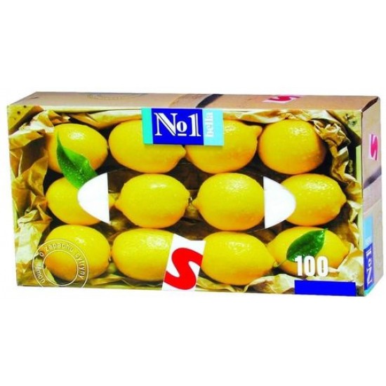 Платочки Bella №1 с ароматом лимона, 100 шт/уп.