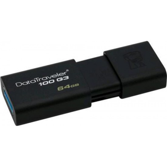 USB Flash накопитель 64GB Kingston DataTraveler 100 G3 (DT100G3/64GB) USB 3.0 Черный