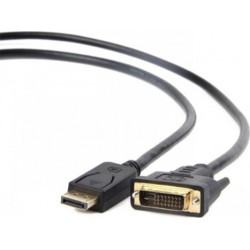 Кабель DisplayPort M - DVI 3.0м черный, экран