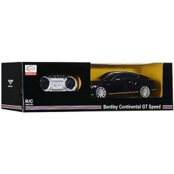 Радиоуправляемая машинка Rastar 1:24 Bentley Continental GT speed 27 МГц 48600B (черный)