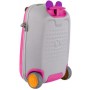 Чемодан Детская сумка Ben Bat на колесах, розовый/оранжевый