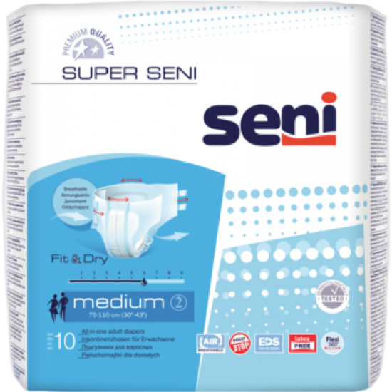 Подгузники для взрослых Super Seni, M (10 шт.)