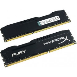 Модуль памяти DIMM 8Gb 2x4Gb KIT DDR3 PC15000 1866MHz Kingston HyperX Fury Black Series (HX318C10FBK2/8)