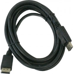 Кабель DisplayPort M/M 1.0м черный, экран