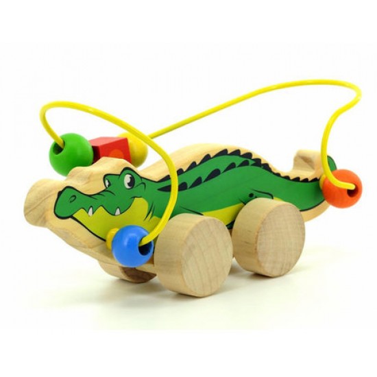 Лабиринт-каталка Мир деревянных игрушек Лабиринт-каталка Крокодил Д362