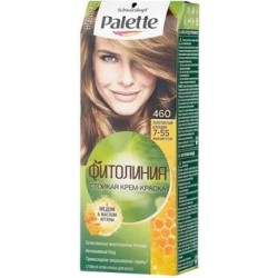 Palette Фитолиния Стойкая крем-краска для волос, 460 7-55 Золотистый блондин.