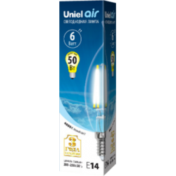 Uniel Air LED-CW35-6W/NW/E14/CL GLA01TR UL-00002229
