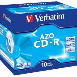 Оптический диск CDR диск Verbatim DL 700Mb 52x Jewel Case 10шт. (43327)