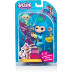 Интерактивная игрушка Fingerlings обезьянка Билли с малышом, 12 см 3541