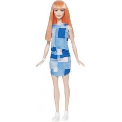 Кукла Mattel Barbie Игра с модой FBR37/DYY90 (рыжая с челкой, синее платье) (60)