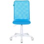 Кресло детское Бюрократ KD-9/WH/TW-55 голубой TW-31 TW-55 сетка/ткань (пластик белый)