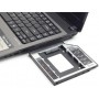 Салазки Gembird MF-95-01 для замены привода в ноутбуке 9.5мм на 2.5' HDD/SSD SATA