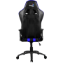 Кресло для геймера Aerocool AC120 AIR-BB , черно-синее, с перфорацией, до 150 кг, размер, см (ШхГхВ) : 70х55х124/132.