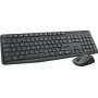 Клавиатура+мышь Logitech Wireless Desktop MK235 Black USB