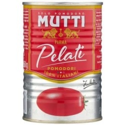 Томаты очищенные Mutti целые в томатном соке, ж/б 0.4 кг