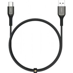Кабель USB3.1 USB-C(m)-A(m) 1.2m чёрный Aukey Kevlar (CB-AKC1-BL)