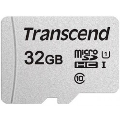 Micro SecureDigital 32Gb HC Transcend class10 UHS-1 (TS32GUSD300S-A)+ SD адаптер
