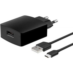 Сетевое зарядное устройство Deppa 1.5A MicroUSB Quick Charge 2.0 черный (11375)