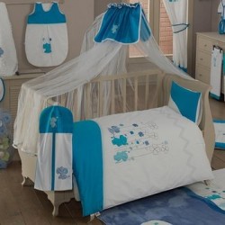 Комплект в кроватку Kidboo Elephant 6 предметов (Blue)