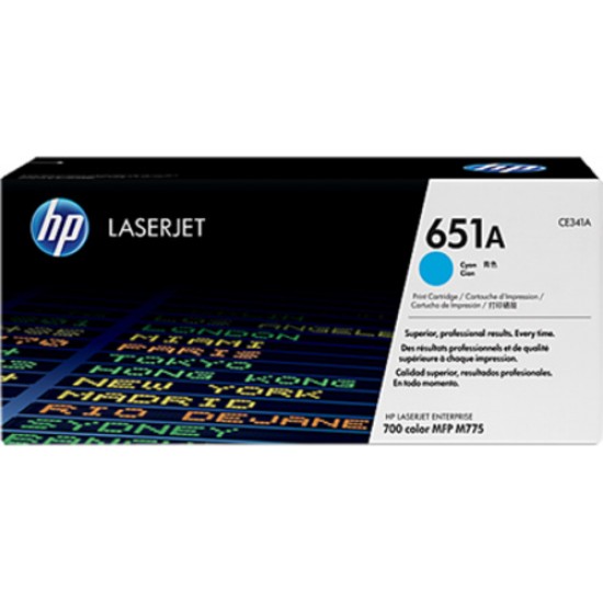 Картридж HP CE341A №651A Cyan для LaserJet 700 Color MFP 775 (16000стр)