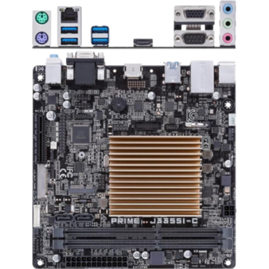 Материнская плата ASUS Prime J3355I-C Intel Celeron J3355 (2.0 GHz), 2xDDR3 DIMM, 4xUSB3.0, HDMI, D-Sub, HDMI, GLan, mini-ITX