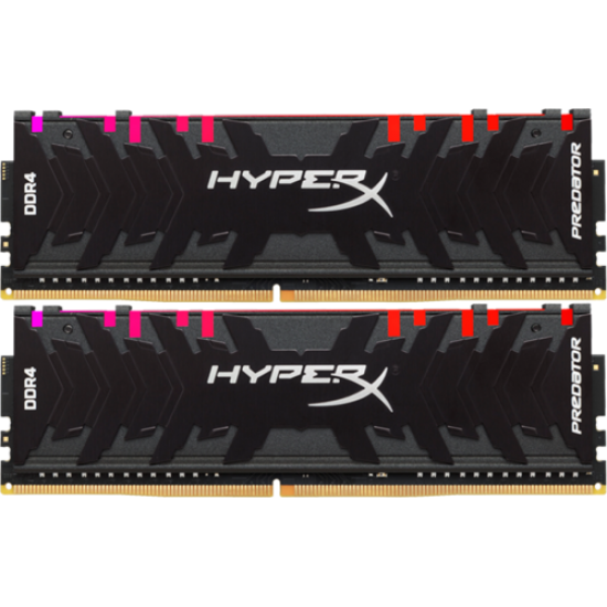 Модуль памяти DIMM 32Gb 2х16Gb DDR4 PC25600 3200MHz Kingston HyperX Predator RGB Series XMP (HX432C16PB3AK2/32)