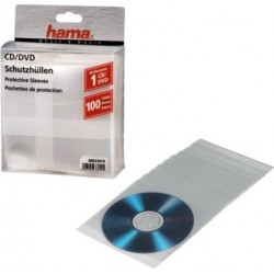 Конверт Hama H-33810 для CD 100шт. прозрачные