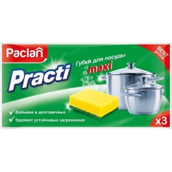 Губка для посуды Paclan Practi Maxi, 3шт.