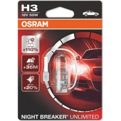 Автомобильная лампа H3 55W Night Breaker Unlimited 1 шт. OSRAM