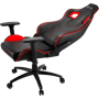 Кресло для геймера Sharkoon Elbrus 2 чёрно-красное (синтетическая кожа, регулируемый угол наклона, механизм качания)