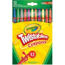 Восковые мелки Crayola выкручивающиеся 12 шт. 52-8530