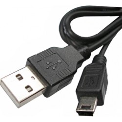 Кабель USB2.0 тип А(m)-miniB(5P) 0,5м.