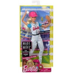 Кукла Mattel Barbie Кукла-спортсменка безграничные движения DVF68/FRL98 (бейсболистка блондинка)
