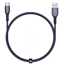 Кабель USB3.1 USB-C(m)-A(m) 1.2m синий Aukey Kevlar (CB-AKC1-BLU)