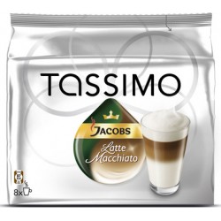 Капсулы для кофемашин Tassimo Jacobs Latte Macchiato 8шт