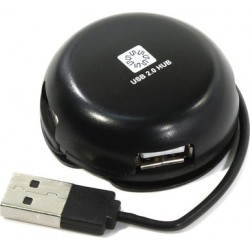 4-port USB2.0 Hub 5bites HB24-200BK Черный