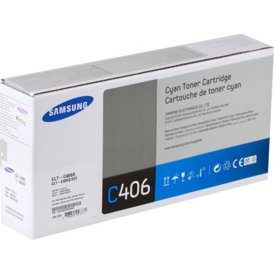 Картридж Samsung CLT-C406S (ST986A) Cyan для CLP-360/365/368/CLX-3300/3305 (1000стр)